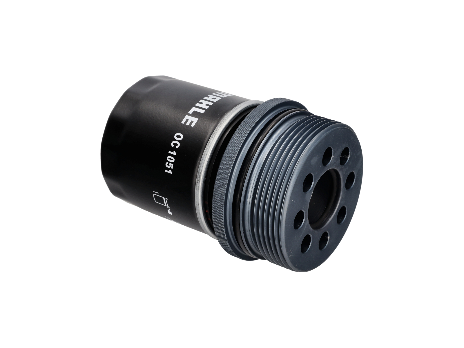 Spin off oil filter adapter with Mahle oil filter gallery image